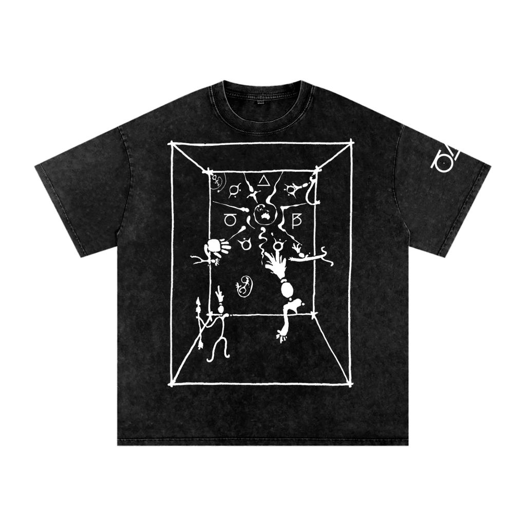 Snow Washed Oversized Cotton T-Shirt