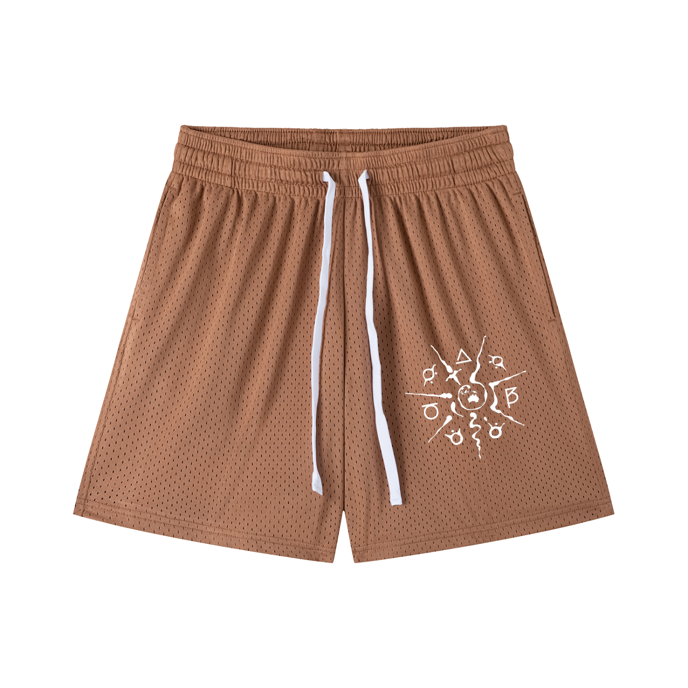 Mesh Drawstring Shorts