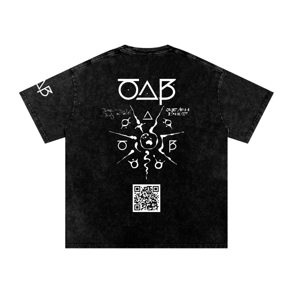 Snow Washed Oversized Cotton T-Shirt