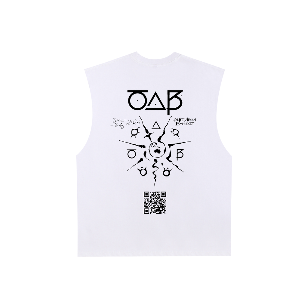 Raw Edge Cotton Tank Top