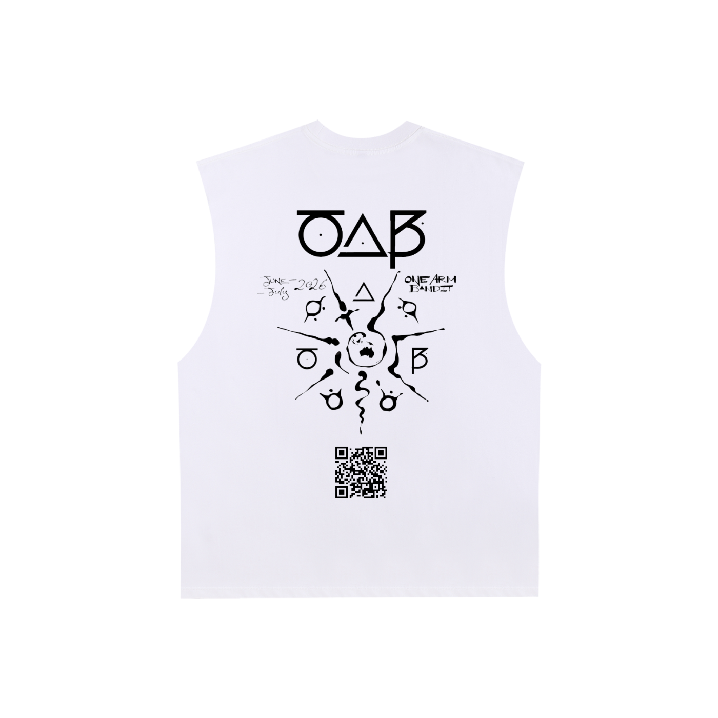 Raw Edge Cotton Tank Top