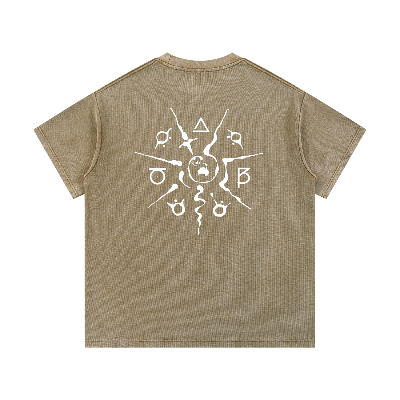 Mineral Wash Waffle Knit T-Shirt