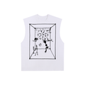 Raw Edge Cotton Tank Top