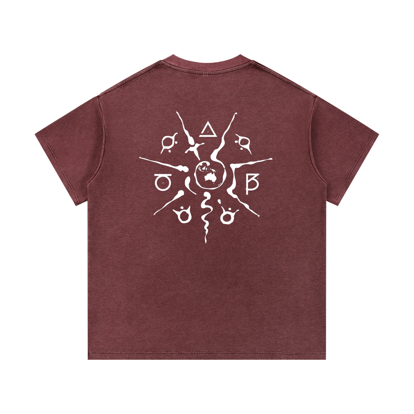 Mineral Wash Waffle Knit T-Shirt