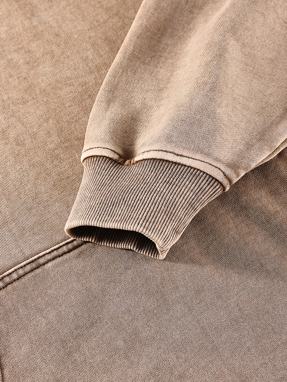 Snow Washed Loose Cotton Hoodie