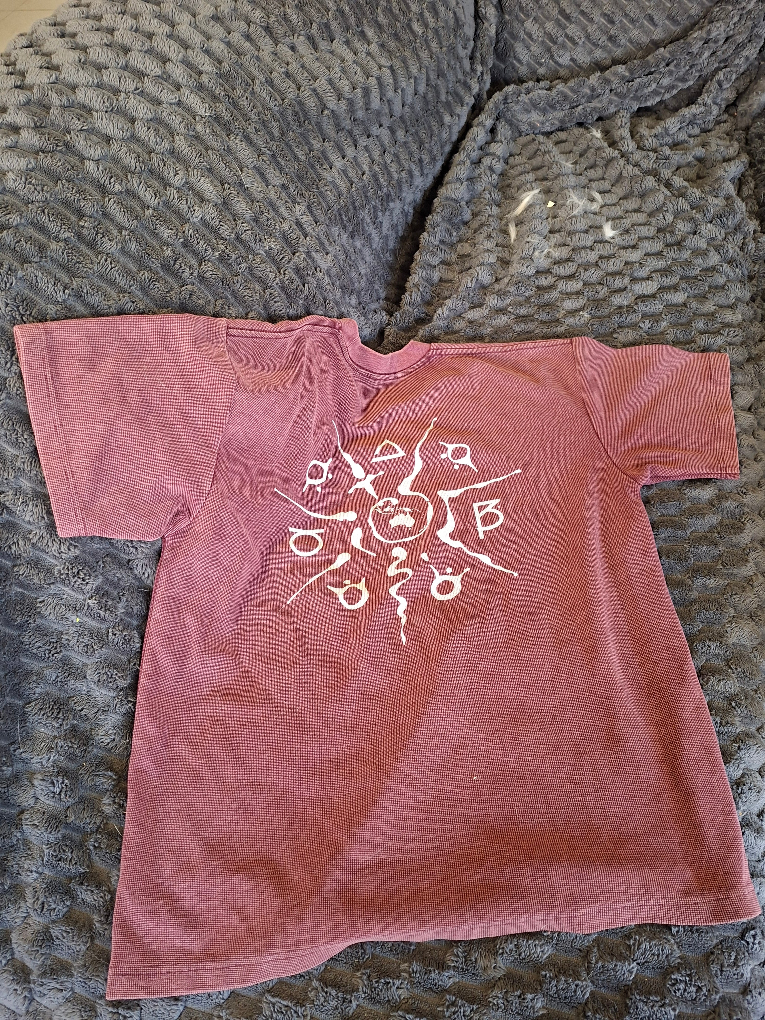 Mineral Wash Waffle Knit T-Shirt