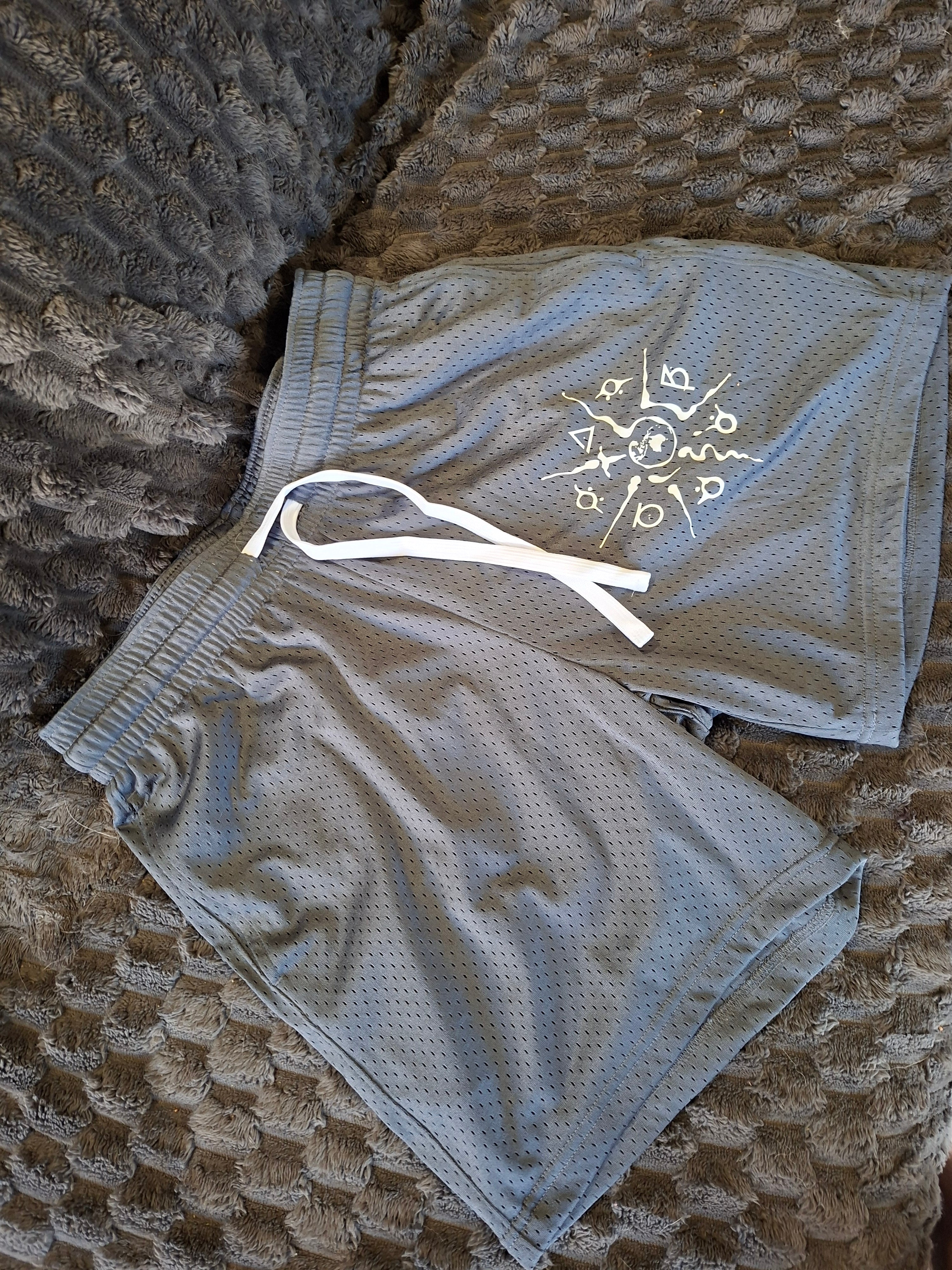 Mesh Drawstring Shorts